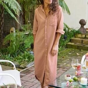 Frank & Eileen Rory Maxi Long Shirtdress